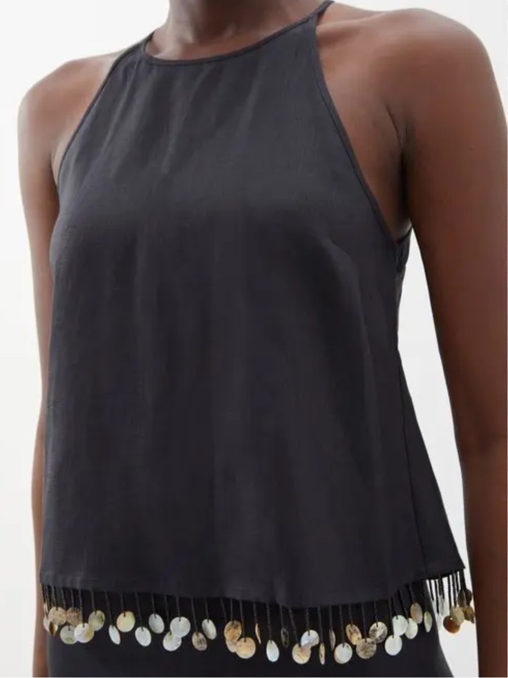 Staud Black Alondra Shell Top